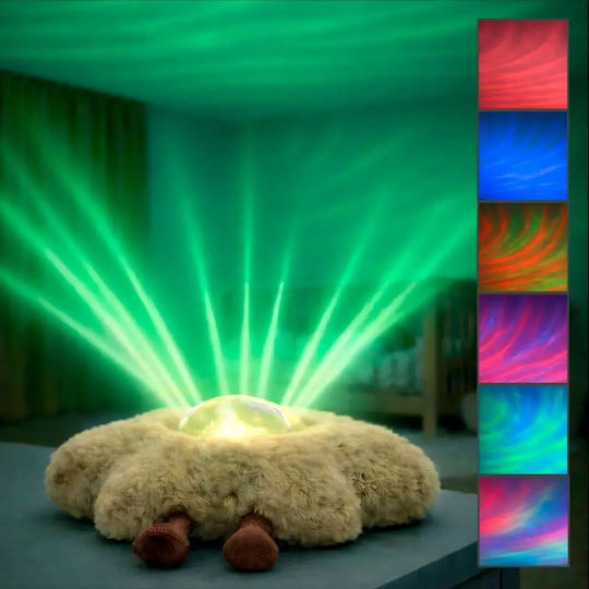 Zazu Gaia Rechargeable Baby Sleep Projector Northern Lights & White Sounds Beige