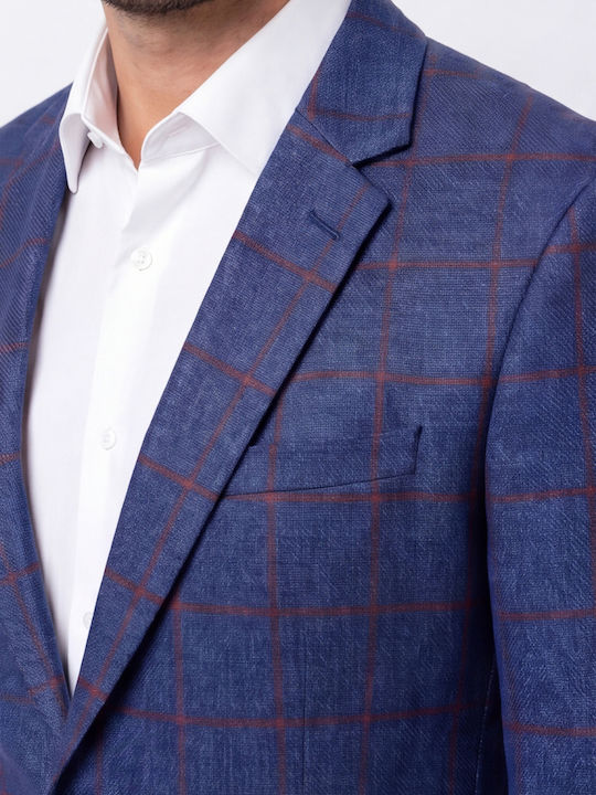 Winter Men’s Suit Jacket Blue