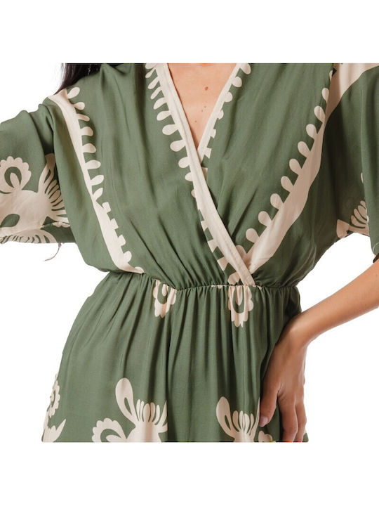 Women's Khaki One-piece Jumpsuit