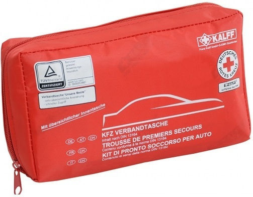 Kalff Car First Aid Kit Bag with Equipment