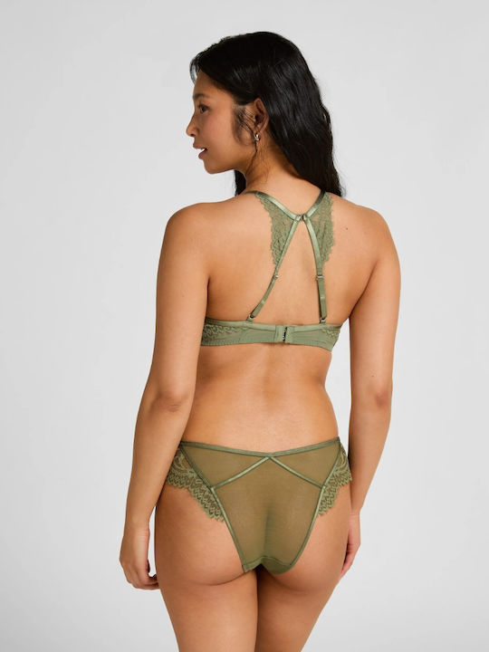 Green Bras with Light Padding & Underwire