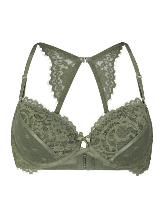 Green Bras with Light Padding & Underwire