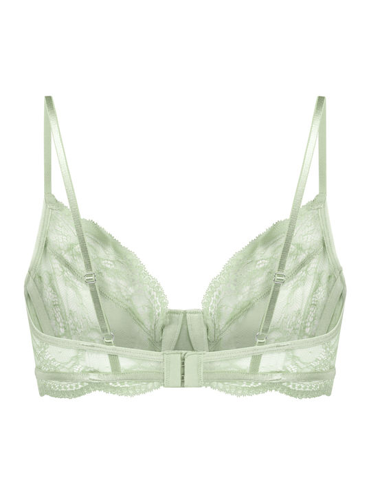 Isabelle Green Bra without Padding with Underwire