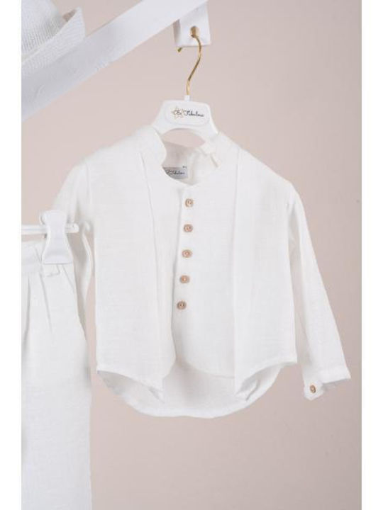 Piccolino Santiago Baptism Suit White