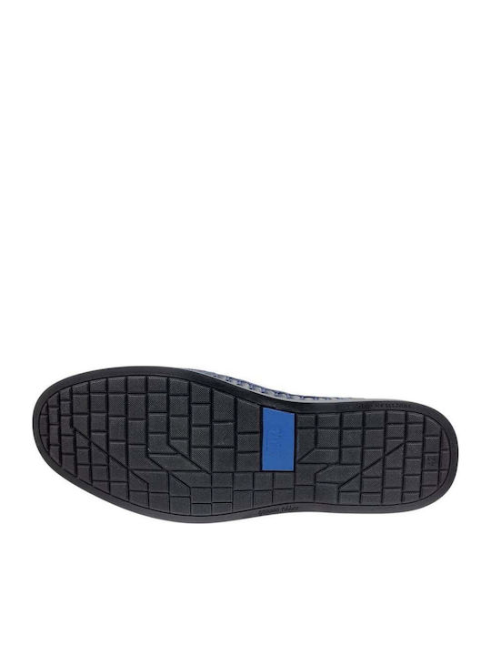 Leather Men's Casual Blue Shoes 045_Blue
