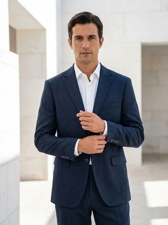 Summer Men's Suit Blue
