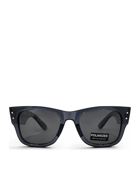 Riverio Grey Sunglasses With Horn-Rimmed Frame Riverio Grey Sunglasses With Horn-Rimmed Frame