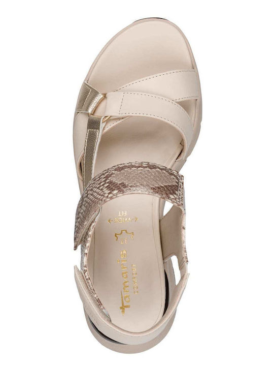 Sommer Damenplattformen Beige