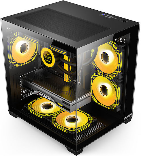 ProGaming Ambra Desktop PC (Ryzen 7-5800X/32GB DDR4/1TB SSD/GeForce RTX 3050/Windows 11 Home) Negru Glacier