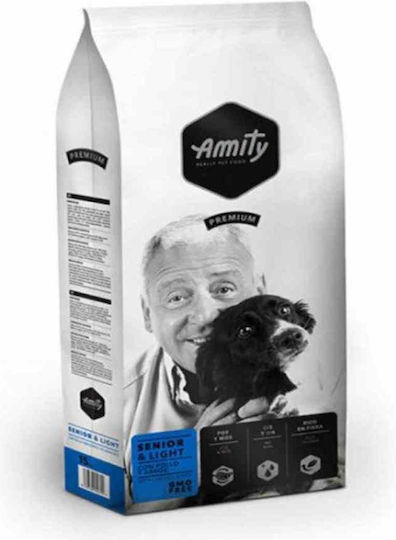 Amity Premium Senior & Light 3kg Ξηρά Τροφή Διαίτης, με Λίγα Σιτηρά για Ηλικιωμένους Σκύλους Μεσαίων & Μεγαλόσωμων Φυλών με Πουλερικά