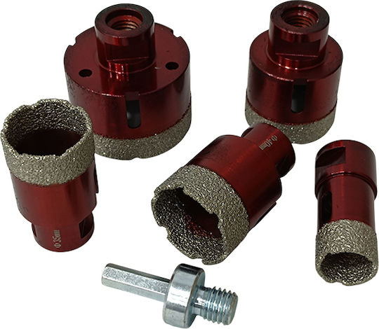 SKS Tools Σετ Ποτηροτρύπανα Υγρής/Ξηρής Κοπής με Διάμετρο από 25mm έως 60mm για Πλακάκι