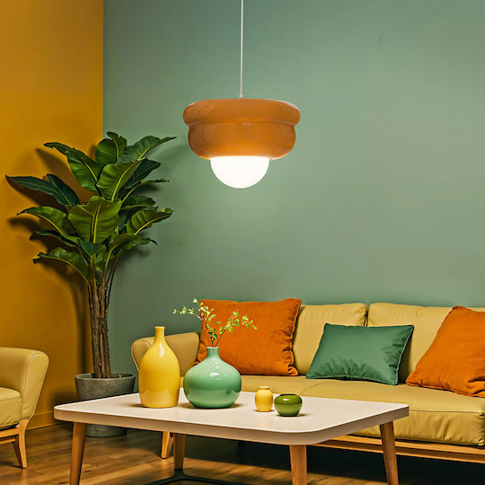 Pendant Light Orange 28x28cm