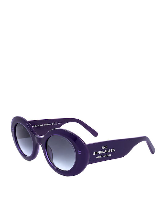 Marc Jacobs Ochelari De Soare Violet Cu Ramă Din Plastic Marc Jacobs Ochelari De Soare Violet Cu Ramă Din Plastic