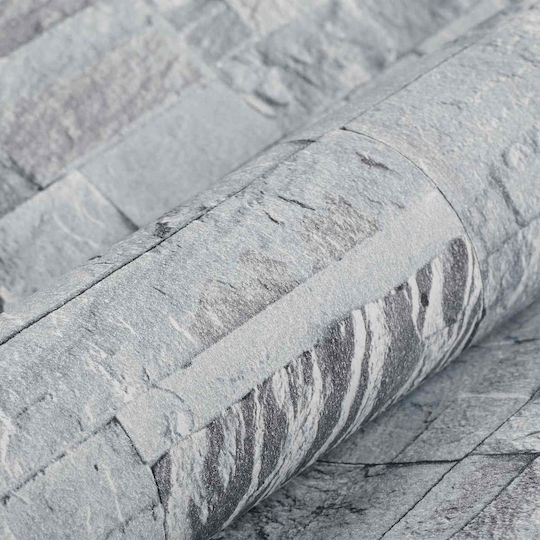 Fabric Gray Wall Wallpaper 1000x53cm