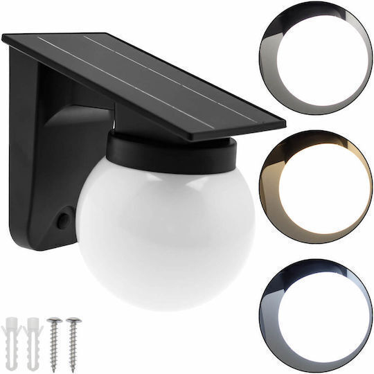 Wall Mounted Solar Light Ball 2.8W with Cold White Light IP65