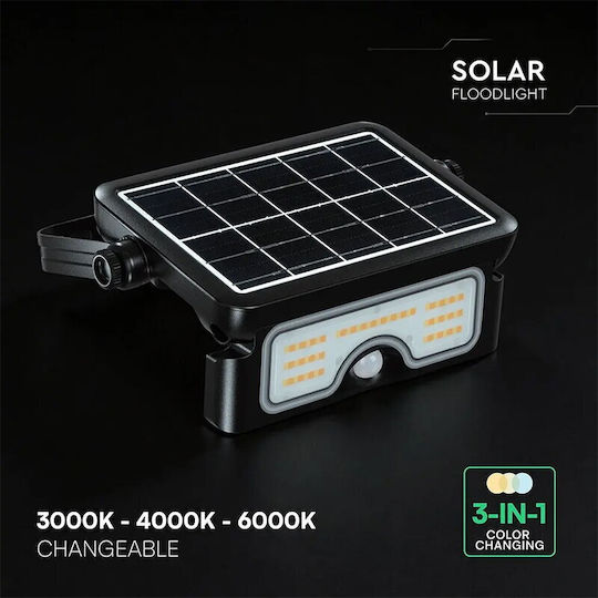 V-TAC Ηλιακό Φωτιστικό 7W 900lm Φυσικό Λευκό 4000K με Αισθητήρα Κίνησης και Φωτοκύτταρο IP65