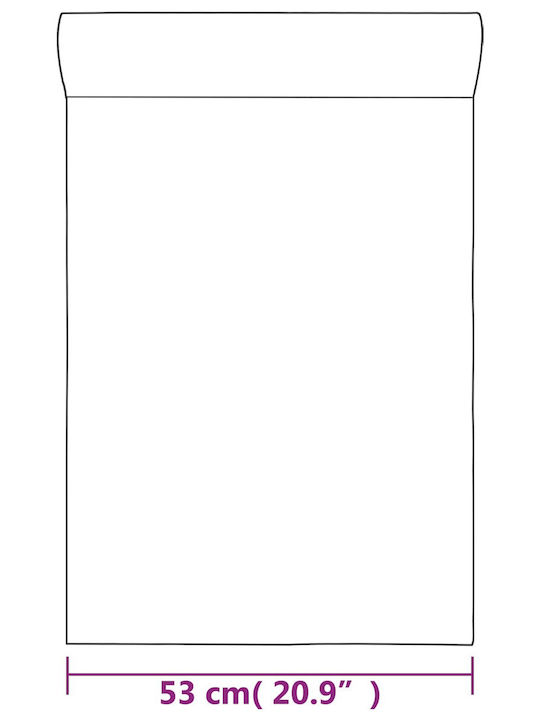 vidaXL Stoff Tapete Grau 1000x53cm