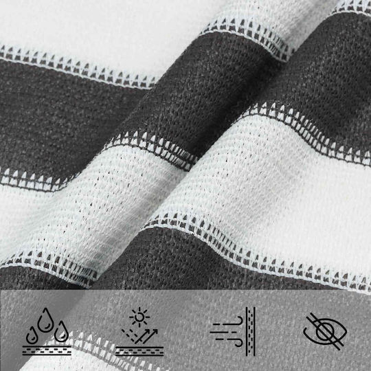 vidaXL Правоъгълно Shade Sail Сиво 6x7м