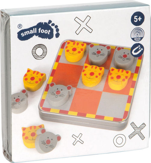 Board Game Μαγνητική Τρίλιζα "Γάτα & Ποντικός" for 2 Players 5+ years Small Foot