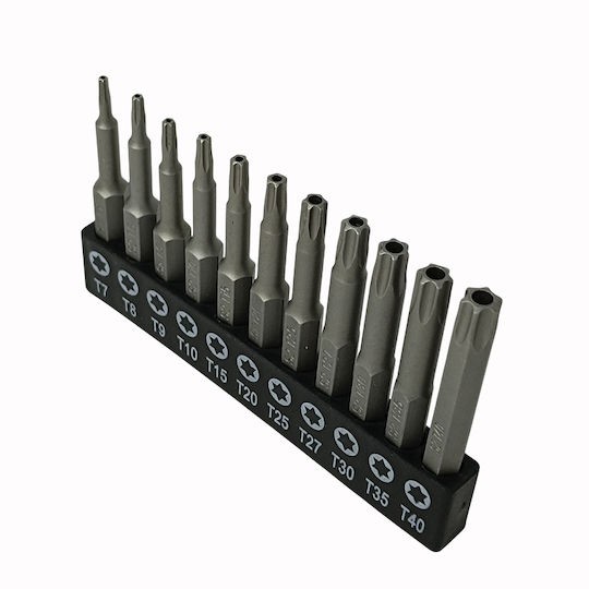 Σετ Μύτες Torx Τρύπα 11 Τεμαχίων 50mm Sks Tools 17020033
