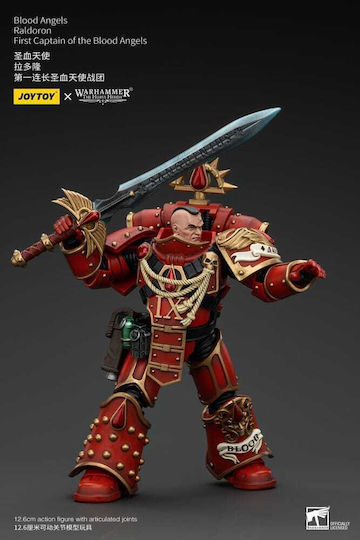 Warhammer Horus Heresy Action Figure 1:18 Blood Angels Raldoron First Captain Blood Angels 13 Cm