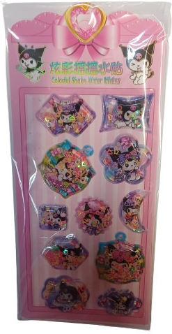 Стикери За Детска Стая Water Stickers Kuromi’s Journey Алузидитса 3D