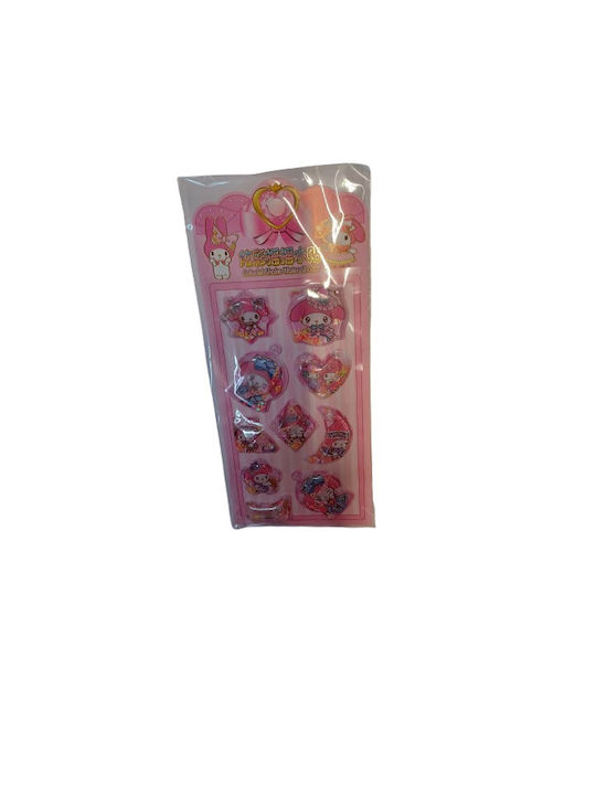 Wandsticker Water Stickers Little Pink Melody Kette 3D