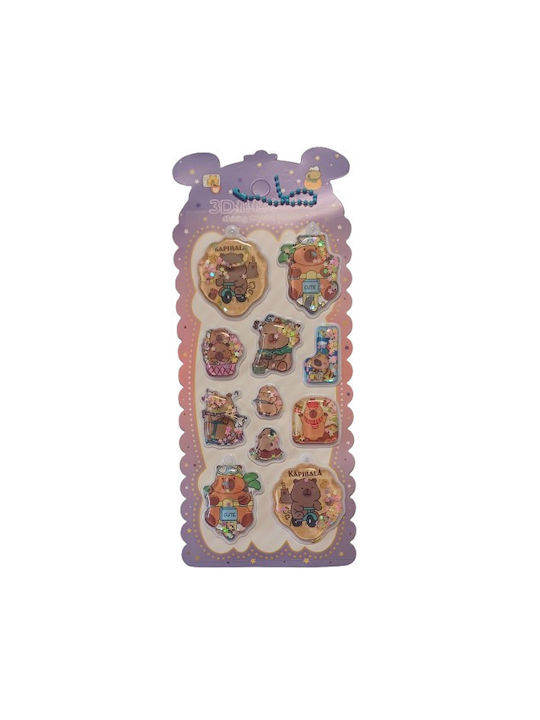 Wandsticker Capybara Life Wasser 3D