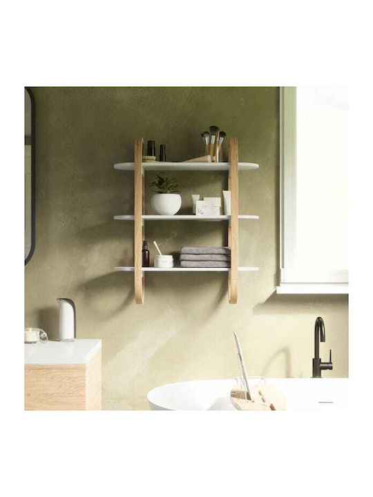 Bellwood Beige Bookcase 72x25x90cm