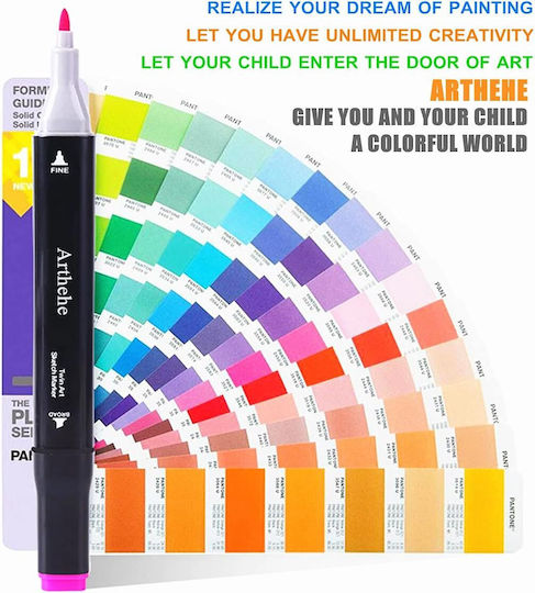 Маркери Алкохол Alcohol Markers 0.5мм Комплект 168 Бройки