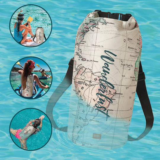 Legami Milano Dry Bag Travel Waterproof Bag Shoulder Bag Beige