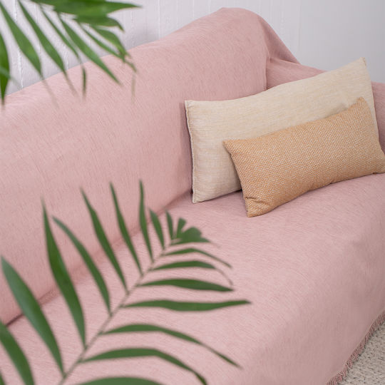 Naf Naf Highline Ριχτάρι Τριθέσιου Καναπέ Chenille 180x300εκ. Powder