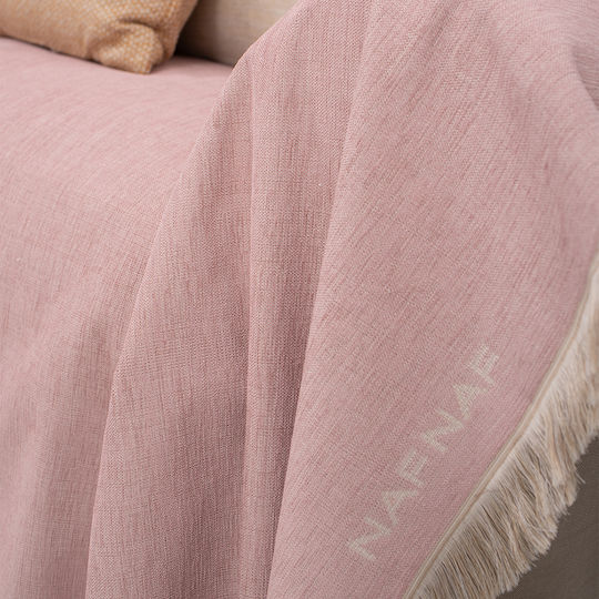 Naf Naf Highline Ριχτάρι Τριθέσιου Καναπέ Chenille 180x300εκ. Powder