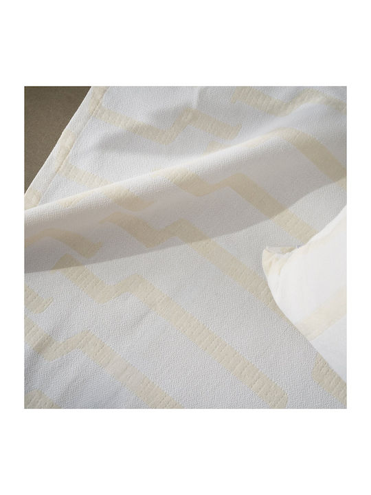 Gofis Home Clover Sofa Throw 180x250cm Polar White
