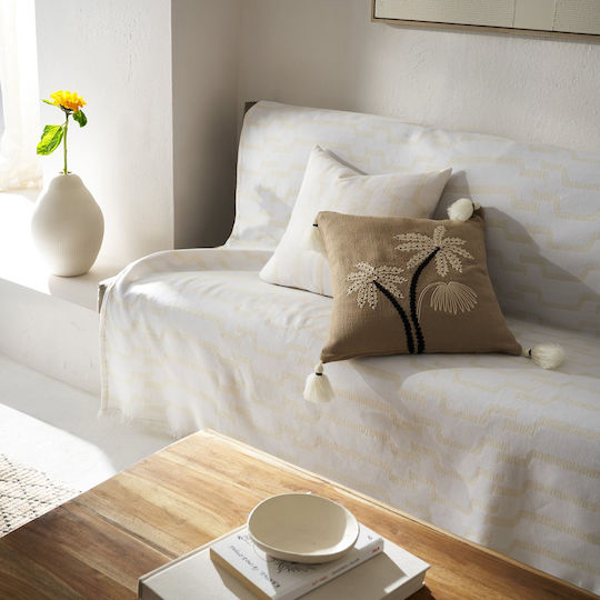 Gofis Home Clover Sofa Throw 180x250cm Polar White