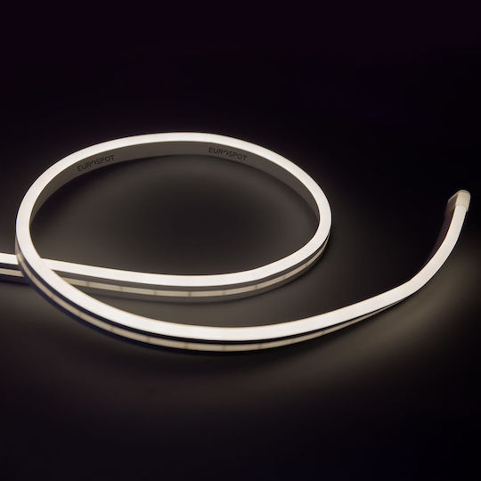 Eurospot Waterproof LED Strip 24V Natural White Light 5m Neon Flex