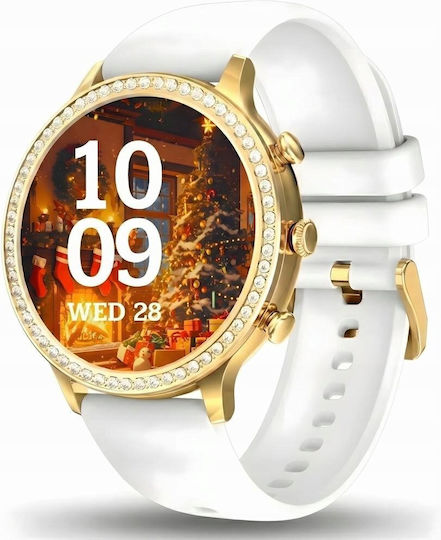 Smartwatch Gravity Gold Strap Bracelet Gt5-2