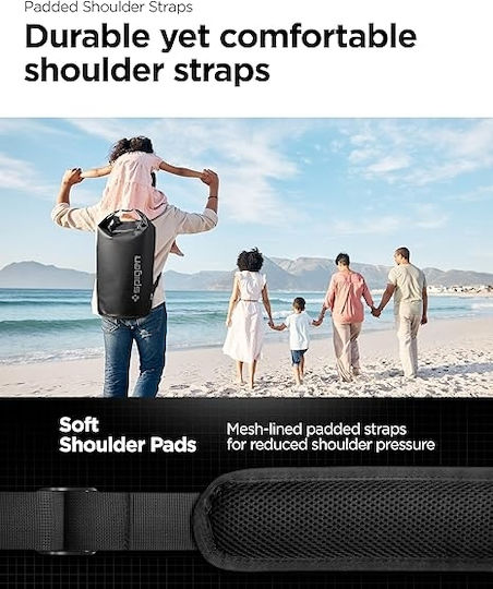 Spigen AquaShield A631 Водонепроницаема чанта Раници с капацитет 30 литра Черен