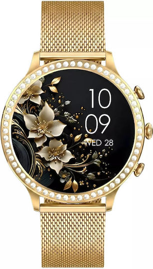 Smartwatch Gravity Zloty Strap Bracelet Gt5-4