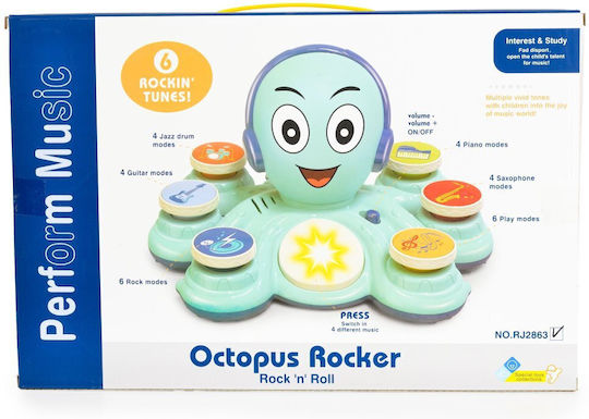 Junca Baby Activity Toy Octopus Drums Rj2863