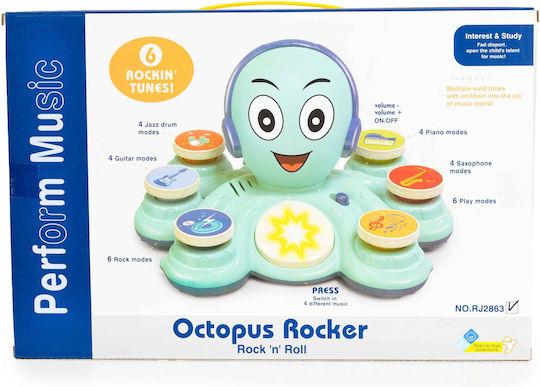 Junca Baby Activity Toy Octopus Drums Rj2863