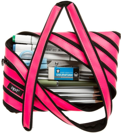 Zipit Grafoplas Gefüllte Stoff-Federmäppchen Rosa