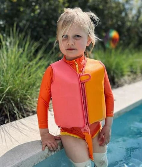 Swim Essentials Kids' Life Jacket Neoprene with Removable Bricks Orange