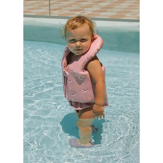 Whale Pink Protection Vest 1-2 Years Monnëka