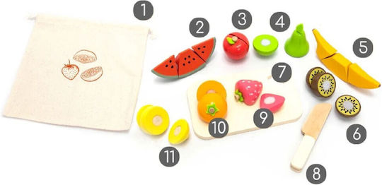 UMU Toys Παιχνίδι Φρούτα & Λαχανικά για 2+ Ετών 23τμχ