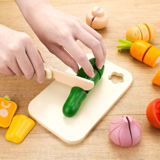 UMU Toys Παιχνίδι Φρούτα & Λαχανικά από Ξύλο για 2+ Ετών 22τμχ