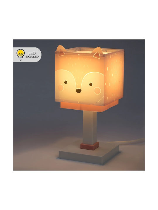 Ango LED Детски Осветителни Тела За Маса За Офиса Little Fox Бял 29x13.5x13.5см