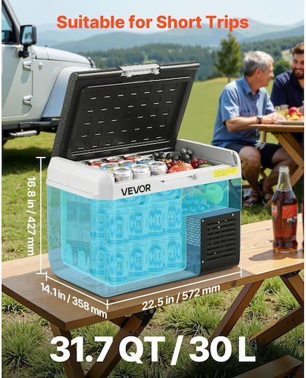 Vevor Φορητό Ψυγείο 30lt 100-240V