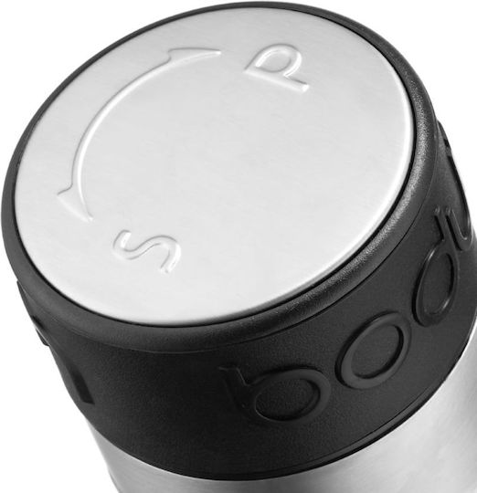 Bodum Handbetriebener Salz- und Pfeffermühlen-Set Inox in Schwarz Farbe