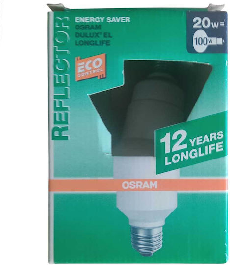 Osram Economy Lamp Dulux Reflector 20w E27 15000h 2700k